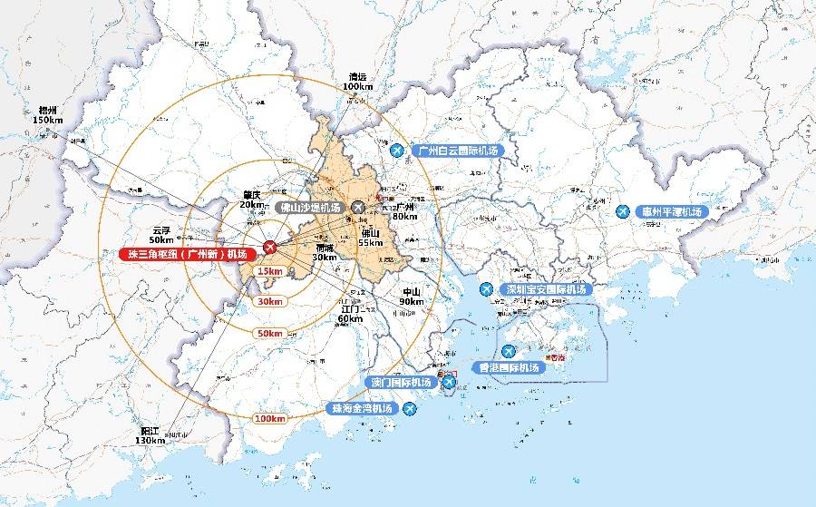 广州新机场获国务院批复建设,将打造为广东第三大国际航空枢纽机场